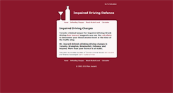 Desktop Screenshot of impaired-driving-defence.com