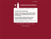 Tablet Screenshot of impaired-driving-defence.com